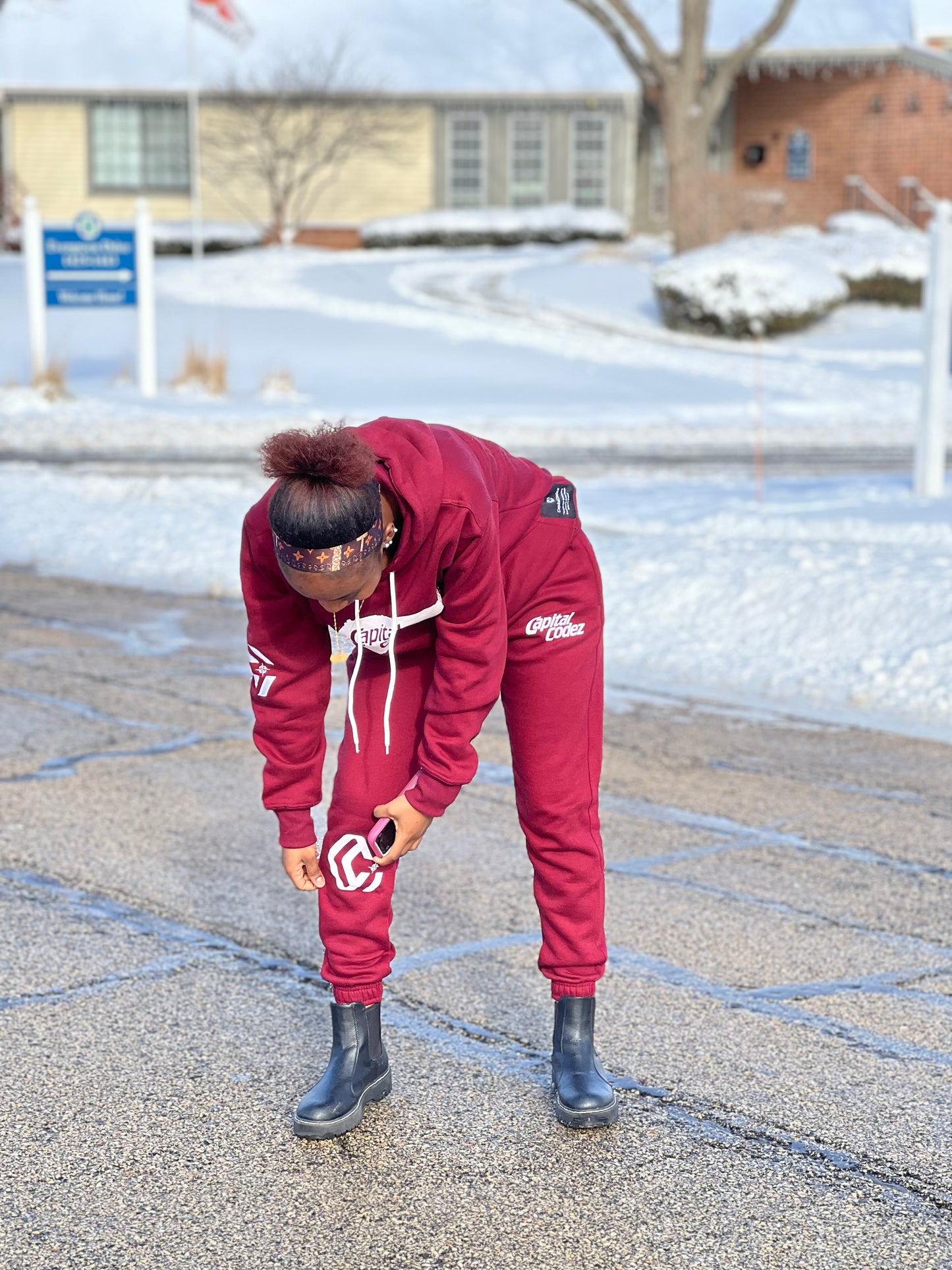 Capital Codez Signature Tracksuit – Maroon Edition
