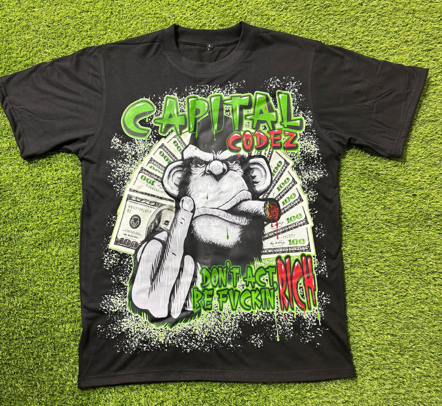 "Be Fvckin Rich" Gorilla Graphic Tee