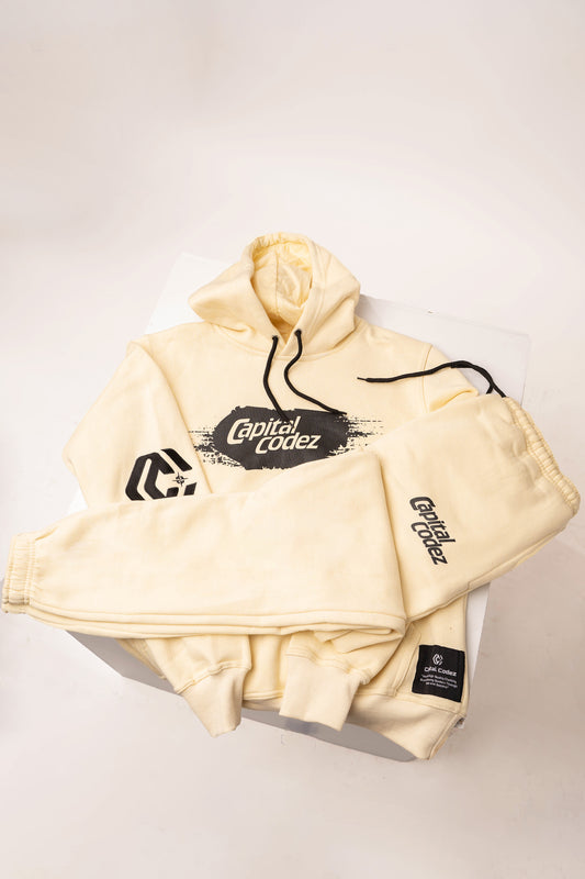 Capital Codez Signature Tracksuit – Cream Edition